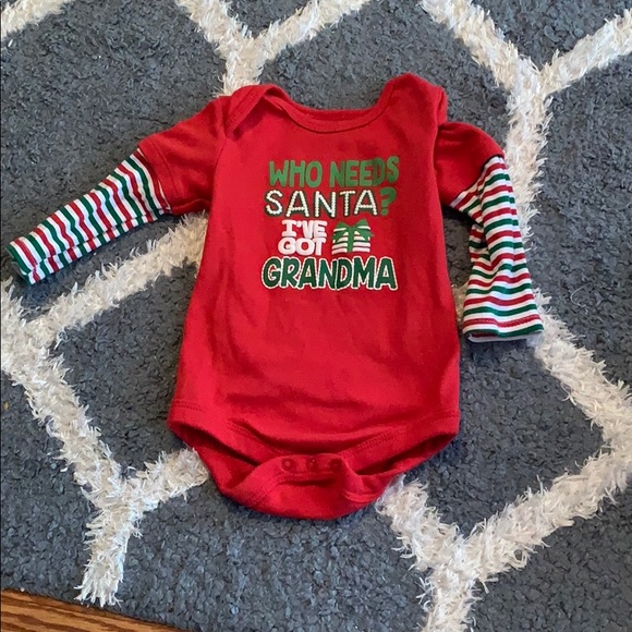 Christmas Baby Onesie “Grandma” - 6-9m - Picture 1 of 2
